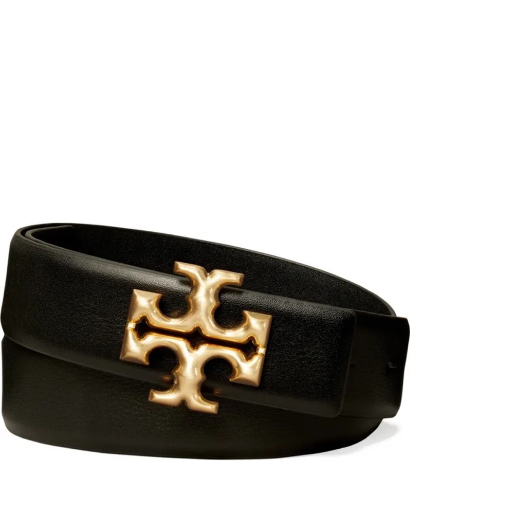 Tory Burch Belt - Size Small - Black & Gold